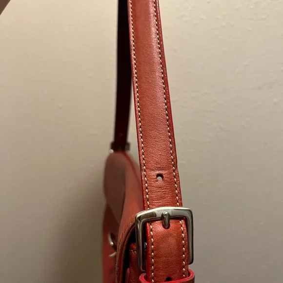 Coach Hamptons East West Buckle Shoulder Bag-Vintage Y2K-Rare Color - Picture 5 of 13